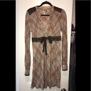 Plaid Free People Cotton Tunic Dress